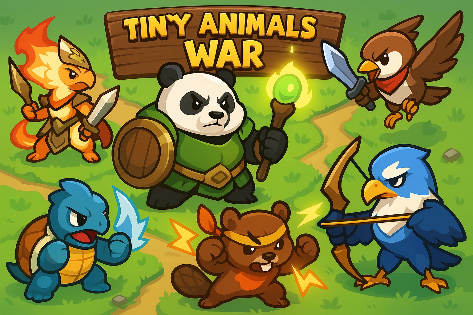 Tiny Animals War Strategy